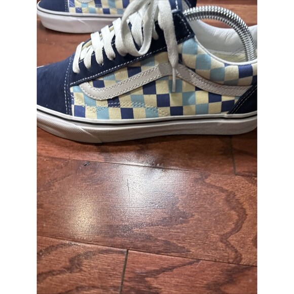 Vans Old Skool Checkerboard Sk8 Women\'s Size 10.5 Men\'s Sz 9Sneakers Blue White main image 3
